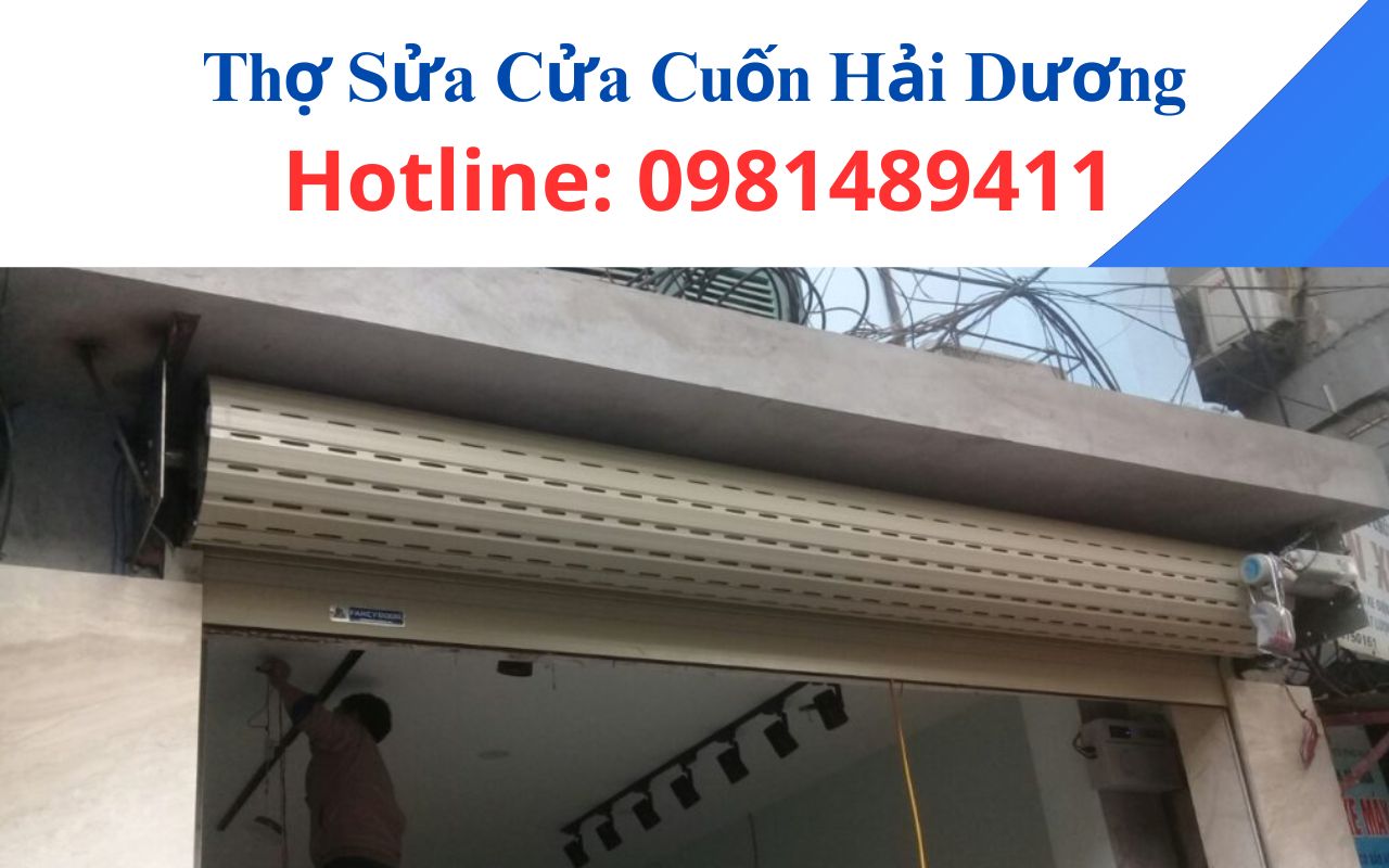 Sửa cửa cuốn bị kẹt nan Hải Dương