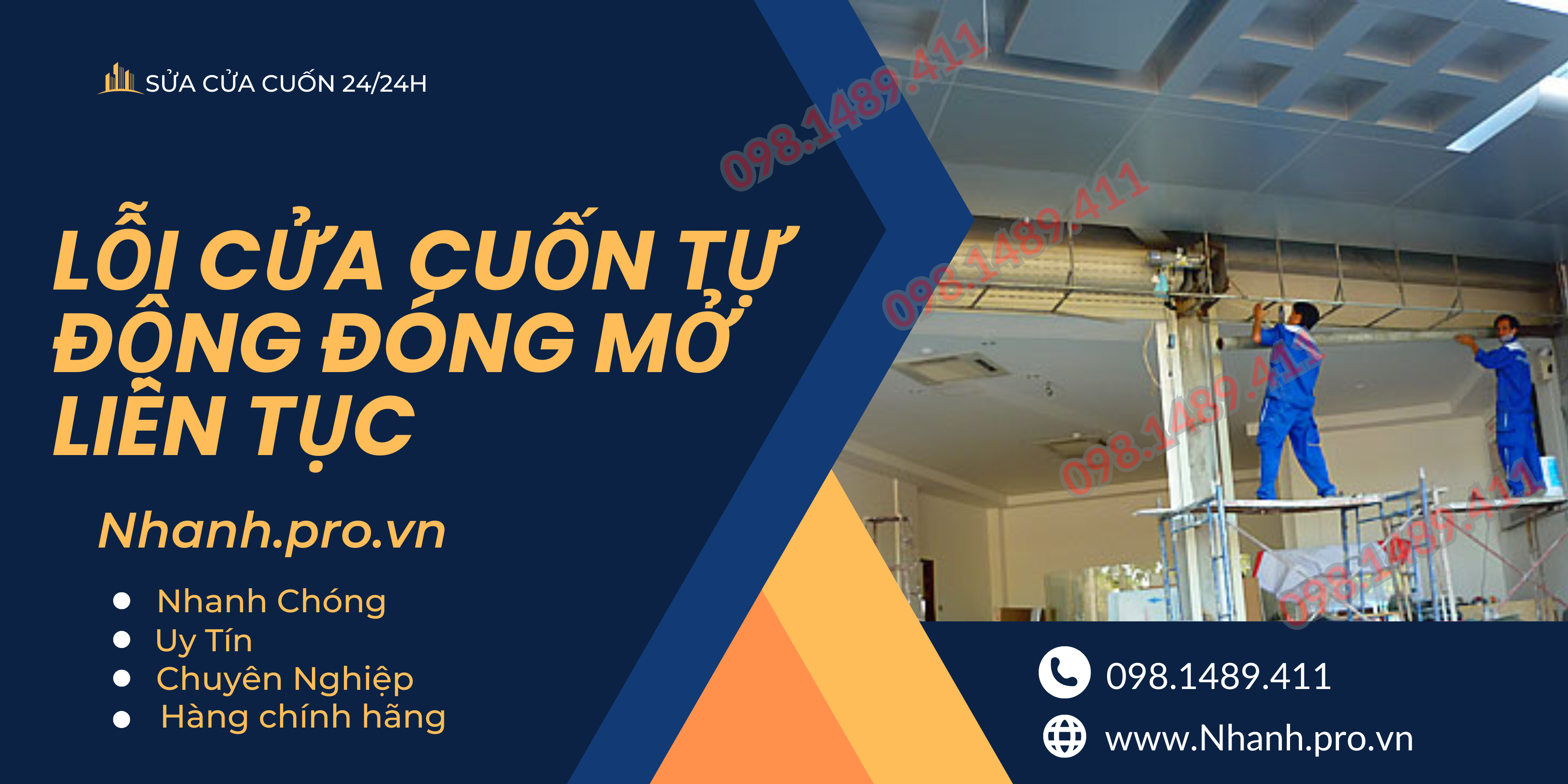 Lỗi cửa cuốn tự động đóng mở liên tục