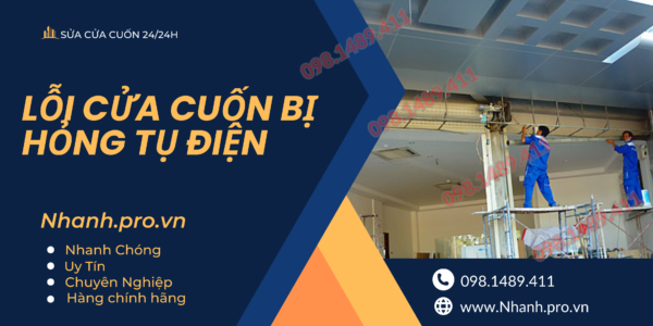 Lỗi cửa cuốn bị hỏng tụ điện